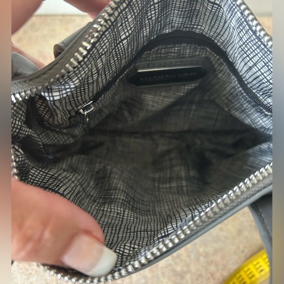 Madison West small gray handheld satchel with option to add strap - Picture 5 of 8